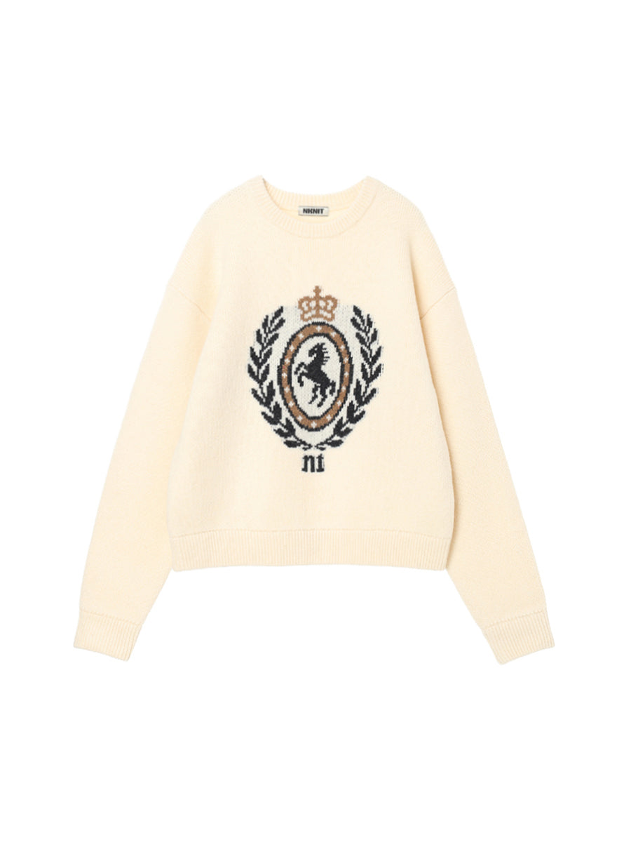 emblem jacquard KNIT