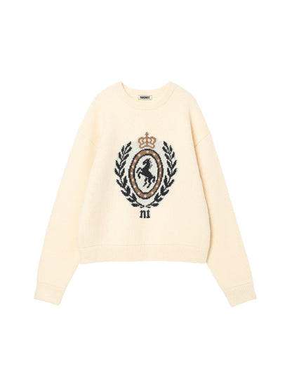 emblem jacquard KNIT