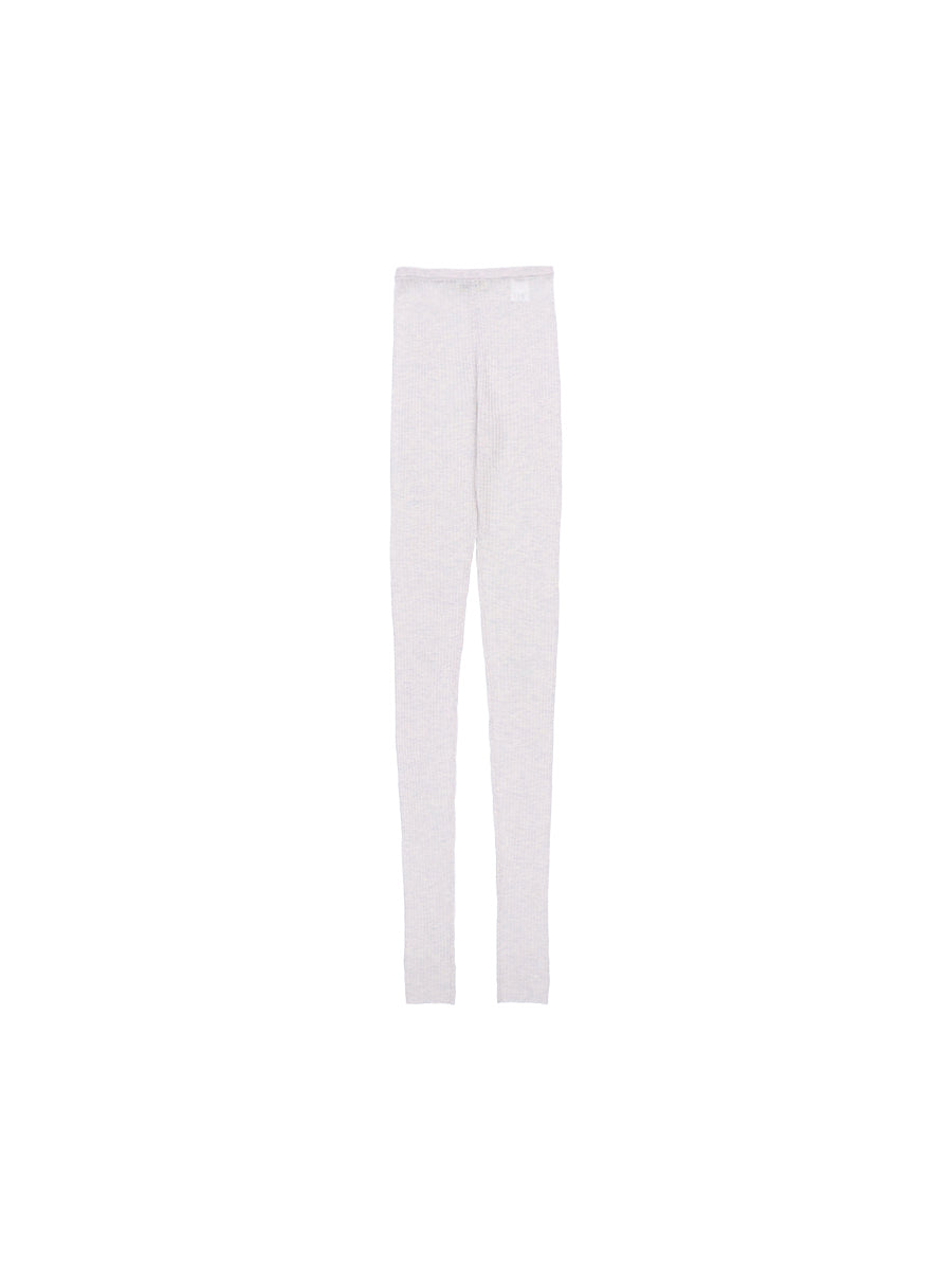sheer rib KNIT leggings