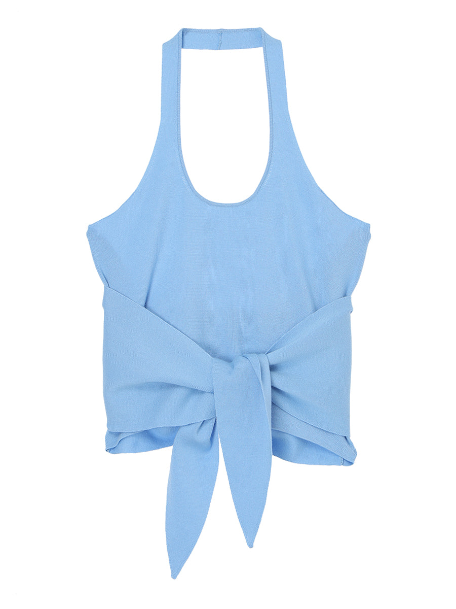 NKNIT tie KNIT vest ニットビスチェ ブラウン　タグ付き新品 tie KNIT vest – NKNIT