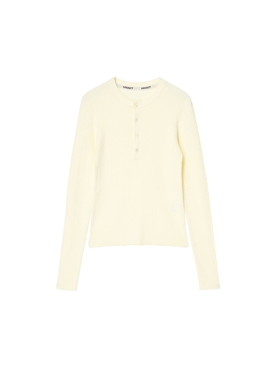 cotton henley KNIT