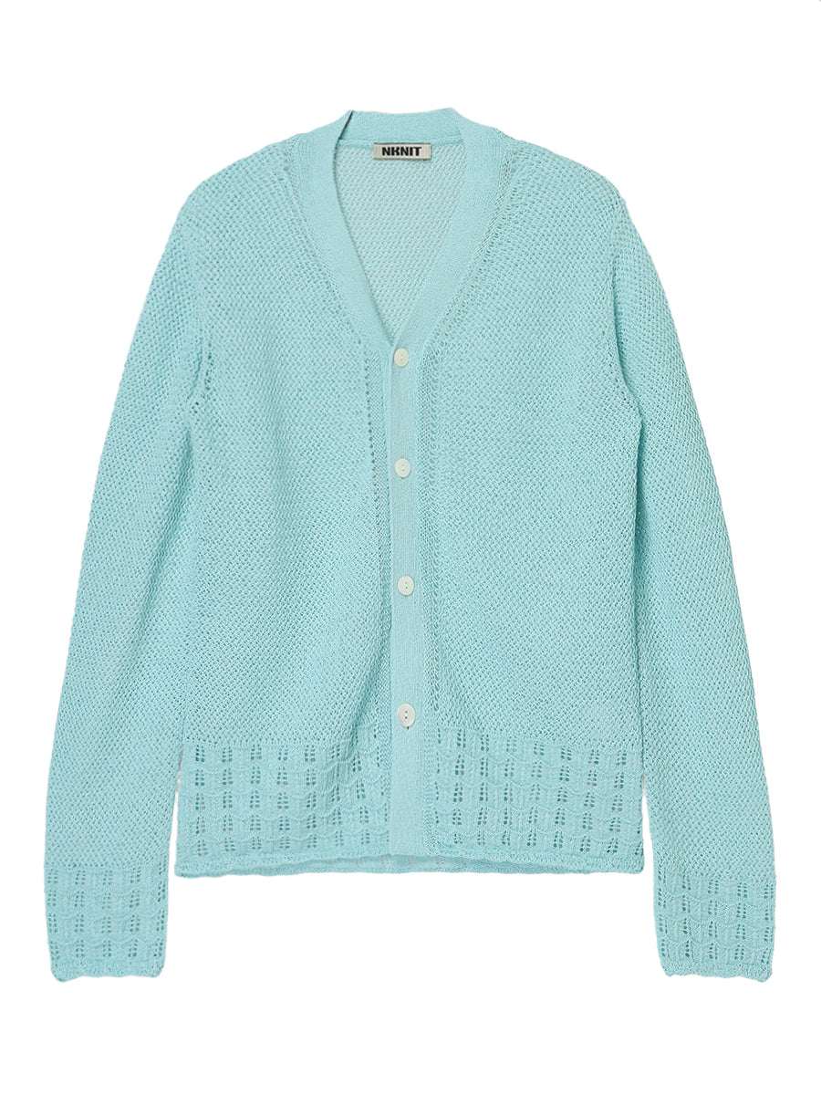 paper mix relaxed cardigan