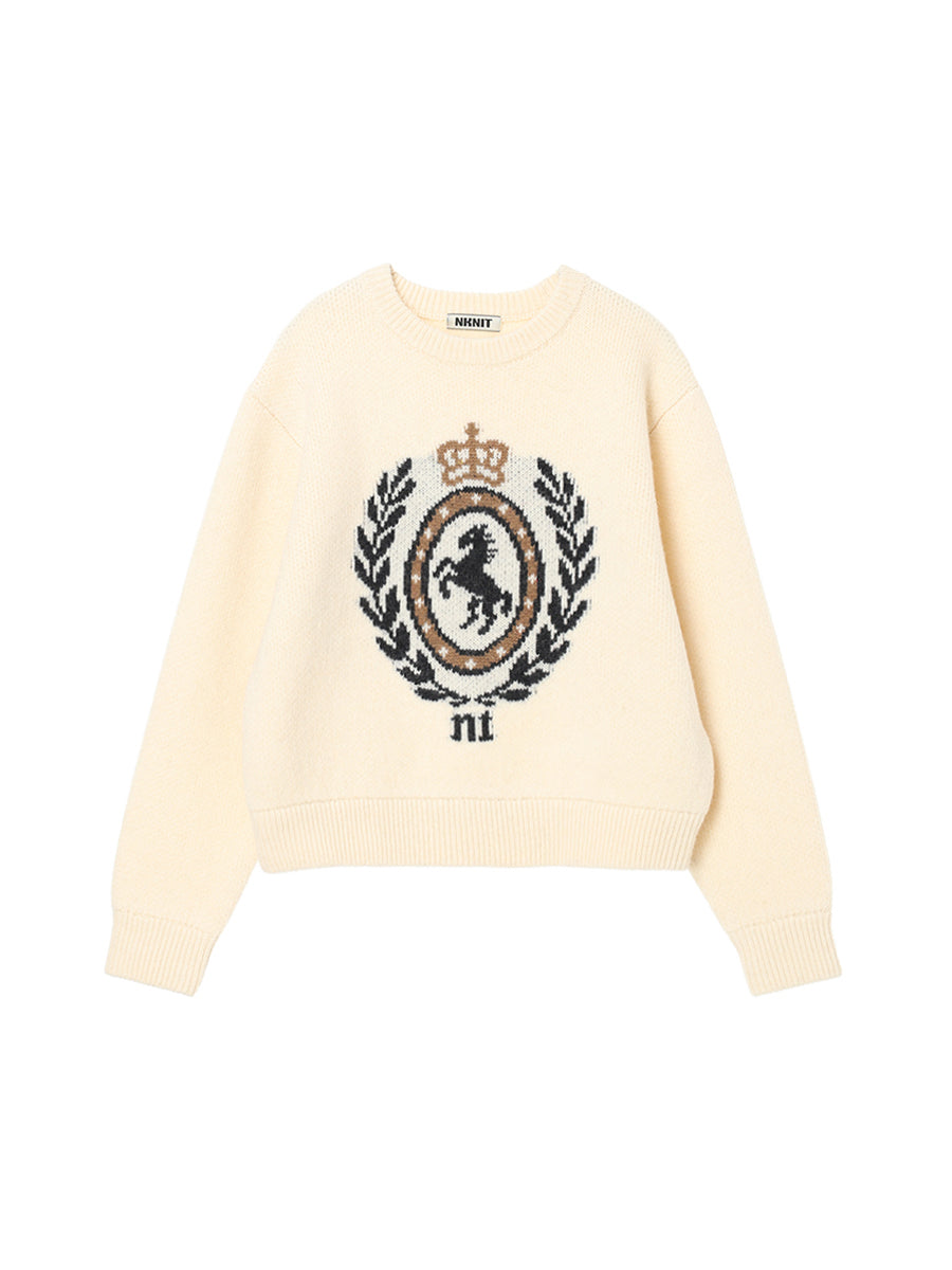 emblem jacquard KNIT