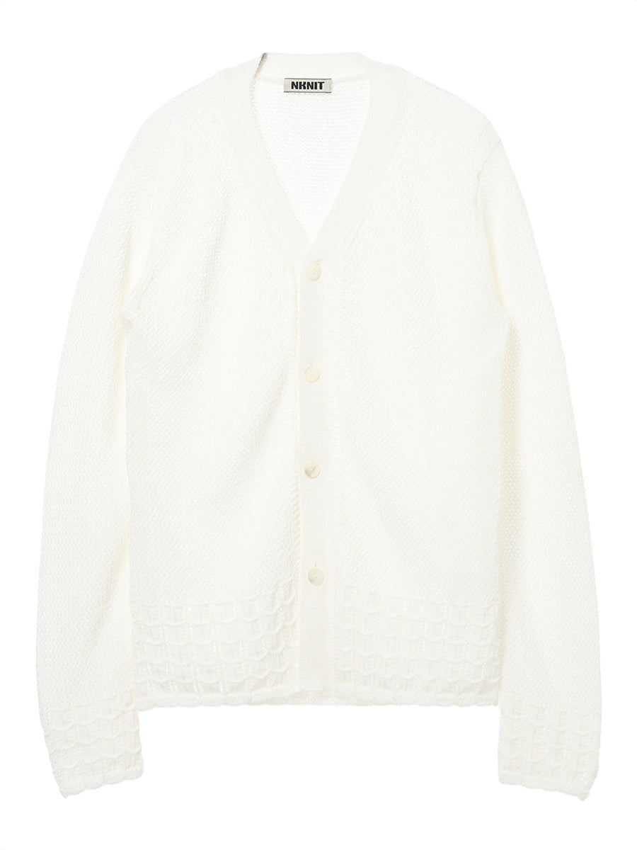 paper mix relaxed cardigan