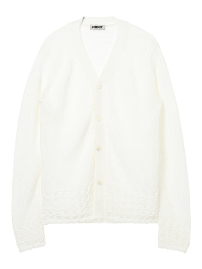 paper mix relaxed cardigan