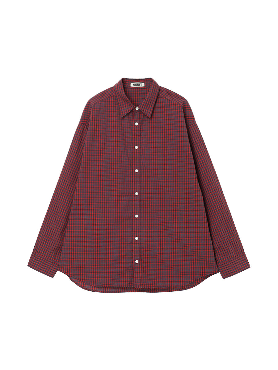 oversized checkered shirt