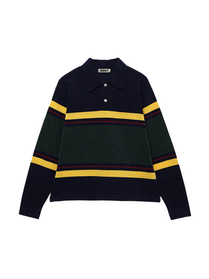 velvet touch KNIT polo shirt