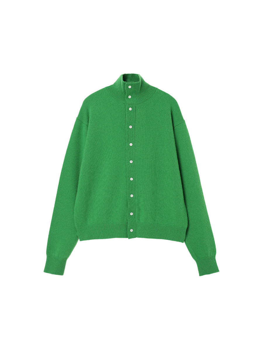 cashmere high neck KNIT cardigan【large】