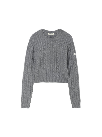 wool cable KNIT