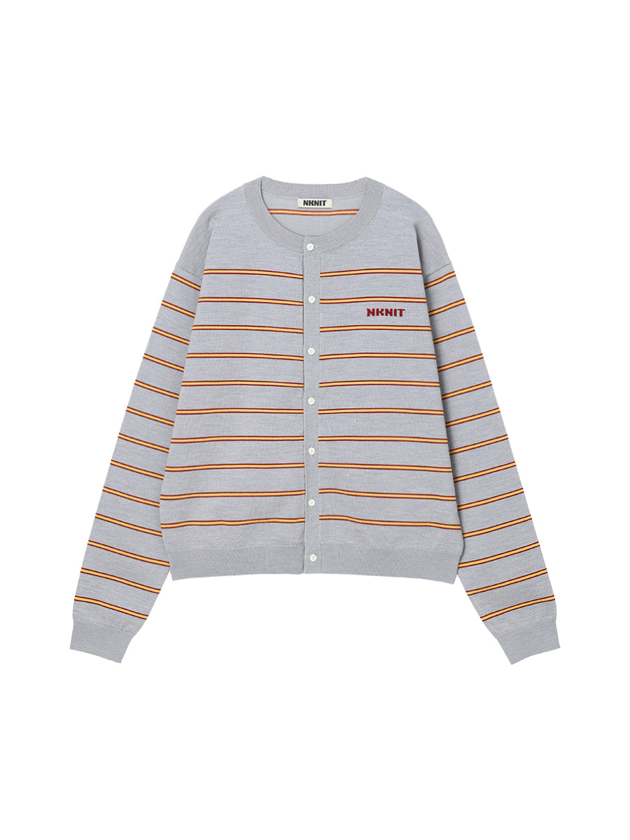 NKNIT logo cardigan