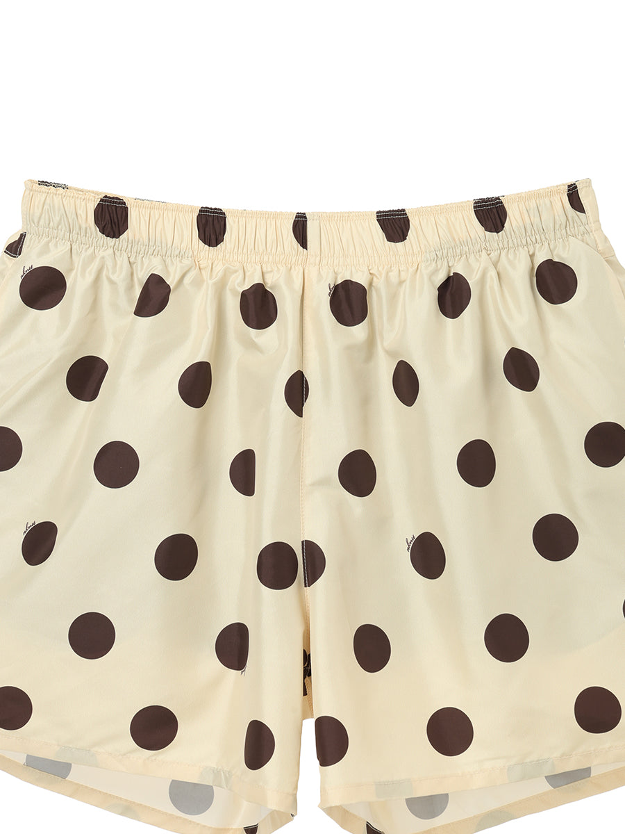 dot swim shorts