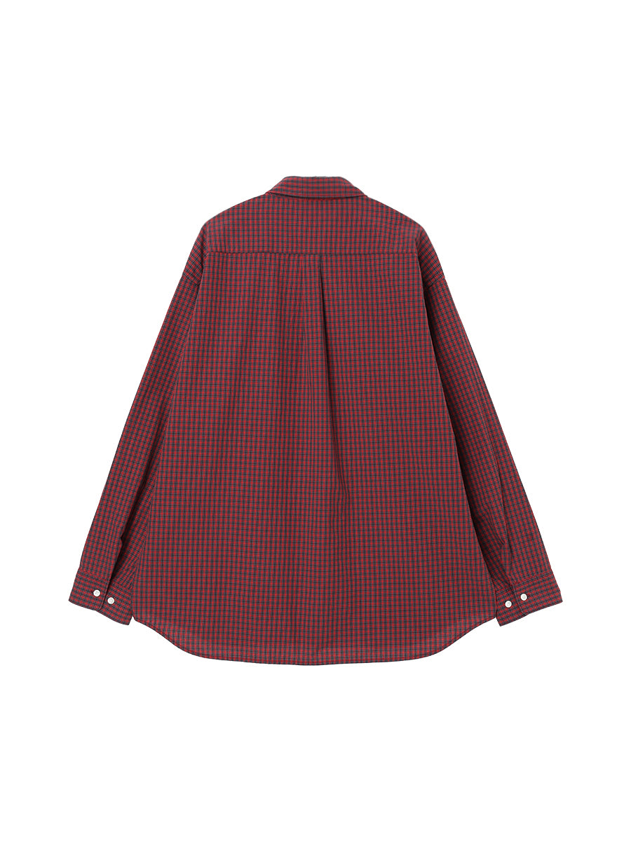 oversized checkered shirt