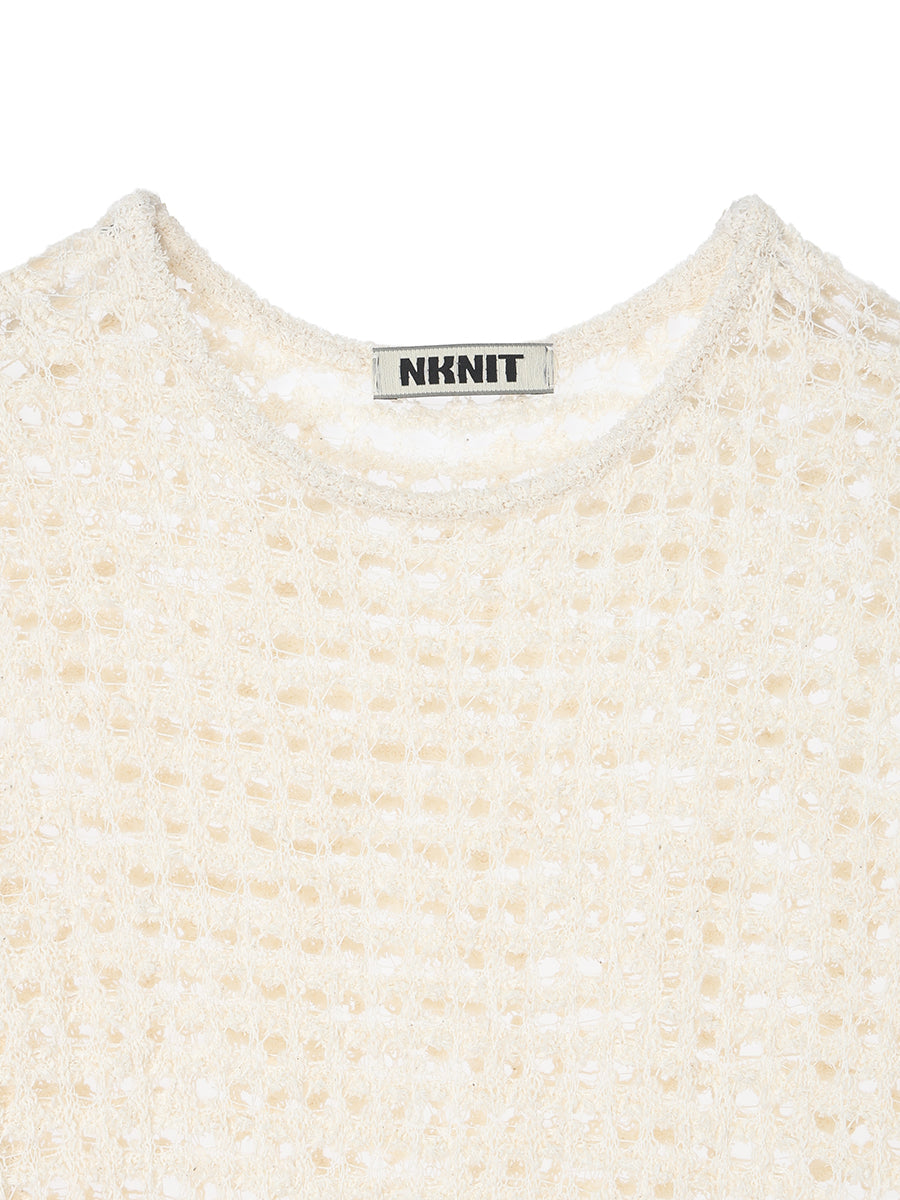 dry sheer KNIT long dress