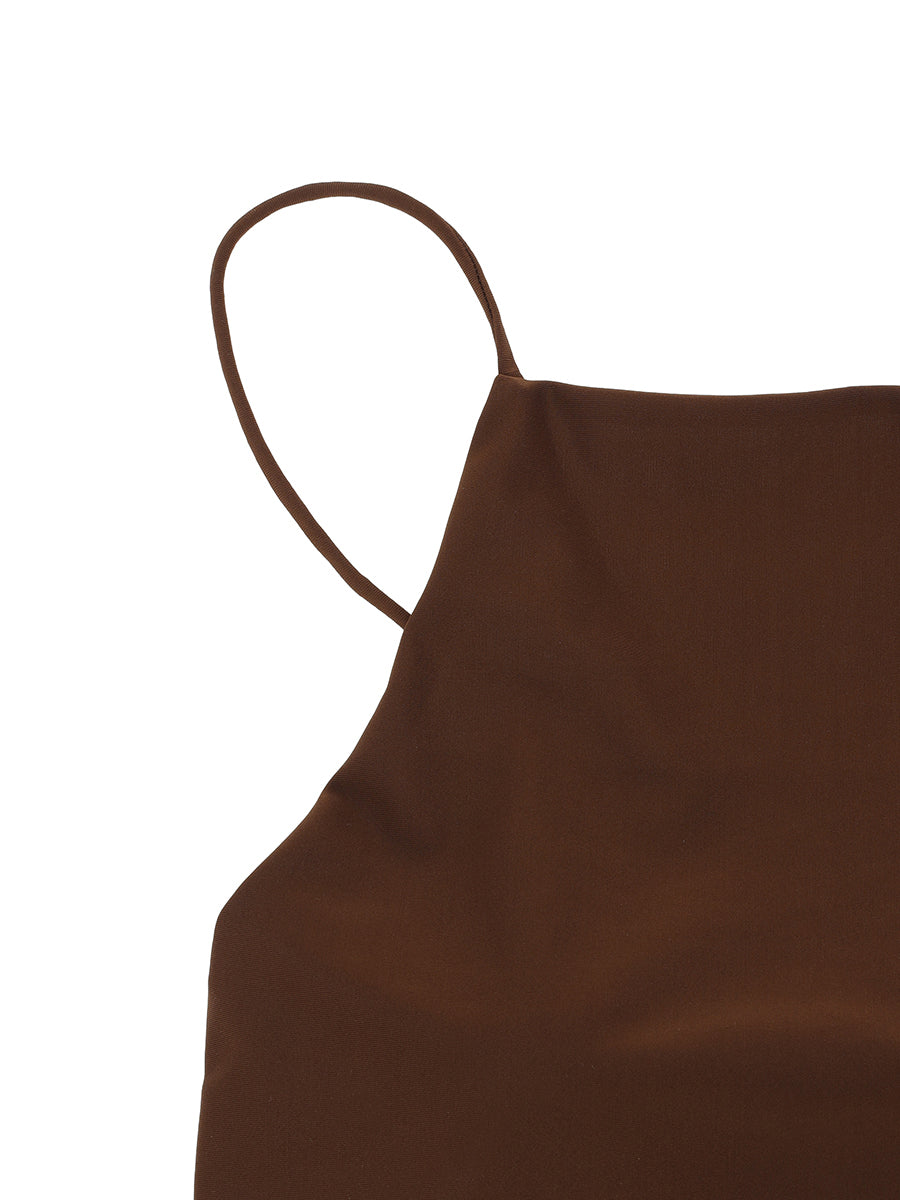 NKNIT camisole swim top ブラウン camisole swim top – NKNIT