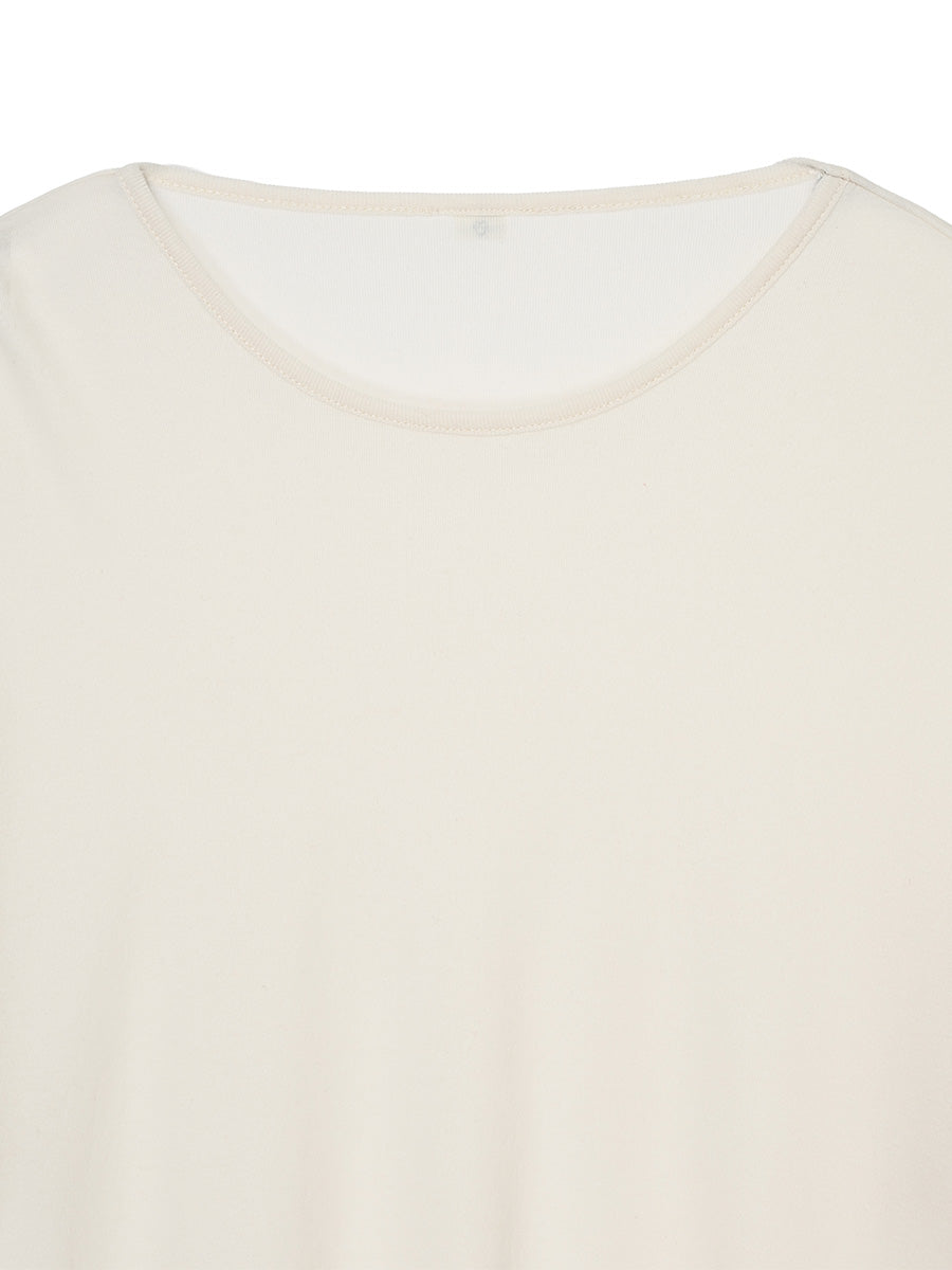 cotton/cashmere feathery T-shirt (big)