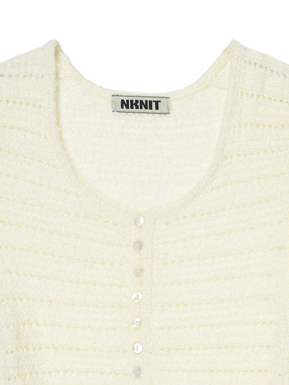 mesh KNIT mini dress