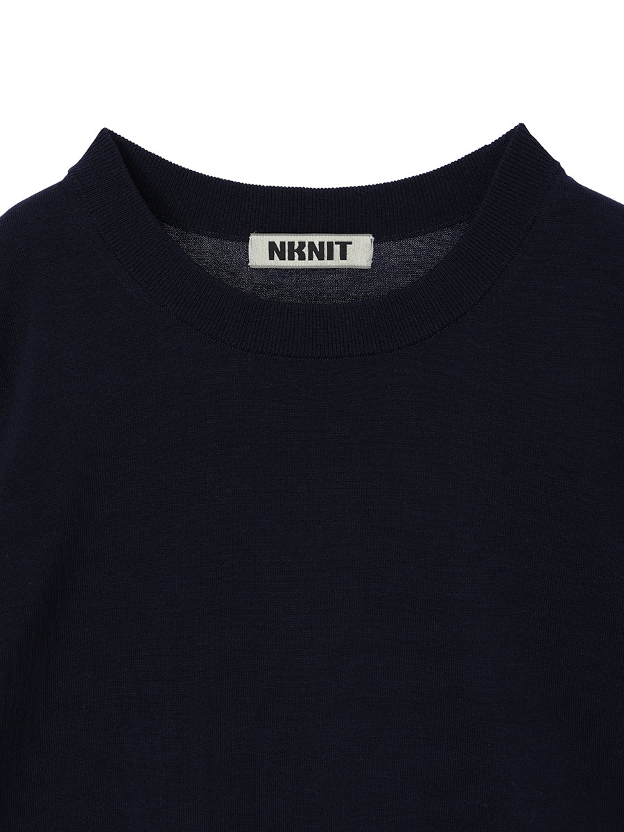 cotton/acetate KNIT t-shirt（mini) – NKNIT