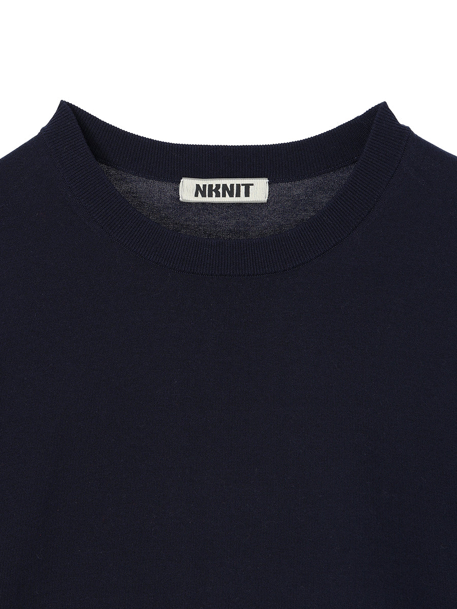 cotton/acetate KNIT t-shirt（large) – NKNIT