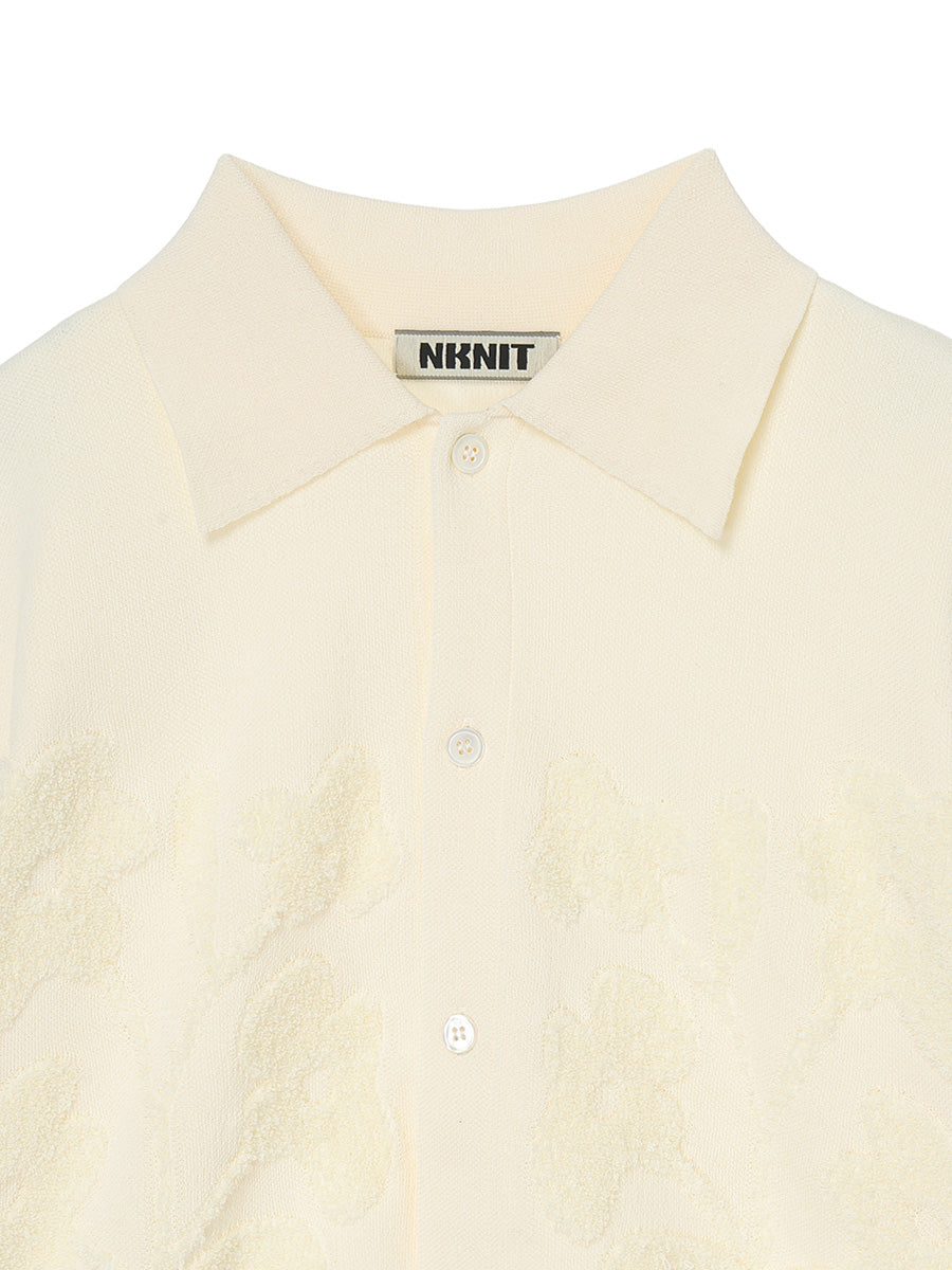 flower jacquard KNIT shirt – NKNIT