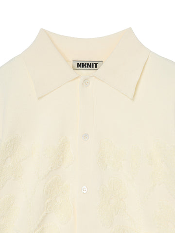 flower jacquard KNIT shirt – NKNIT