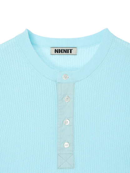 waffle henry neck KNIT