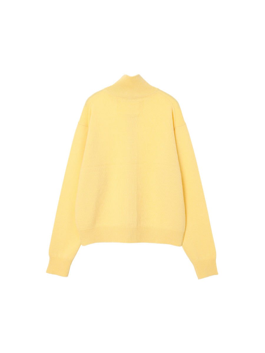 cashmere high neck KNIT cardigan【large】