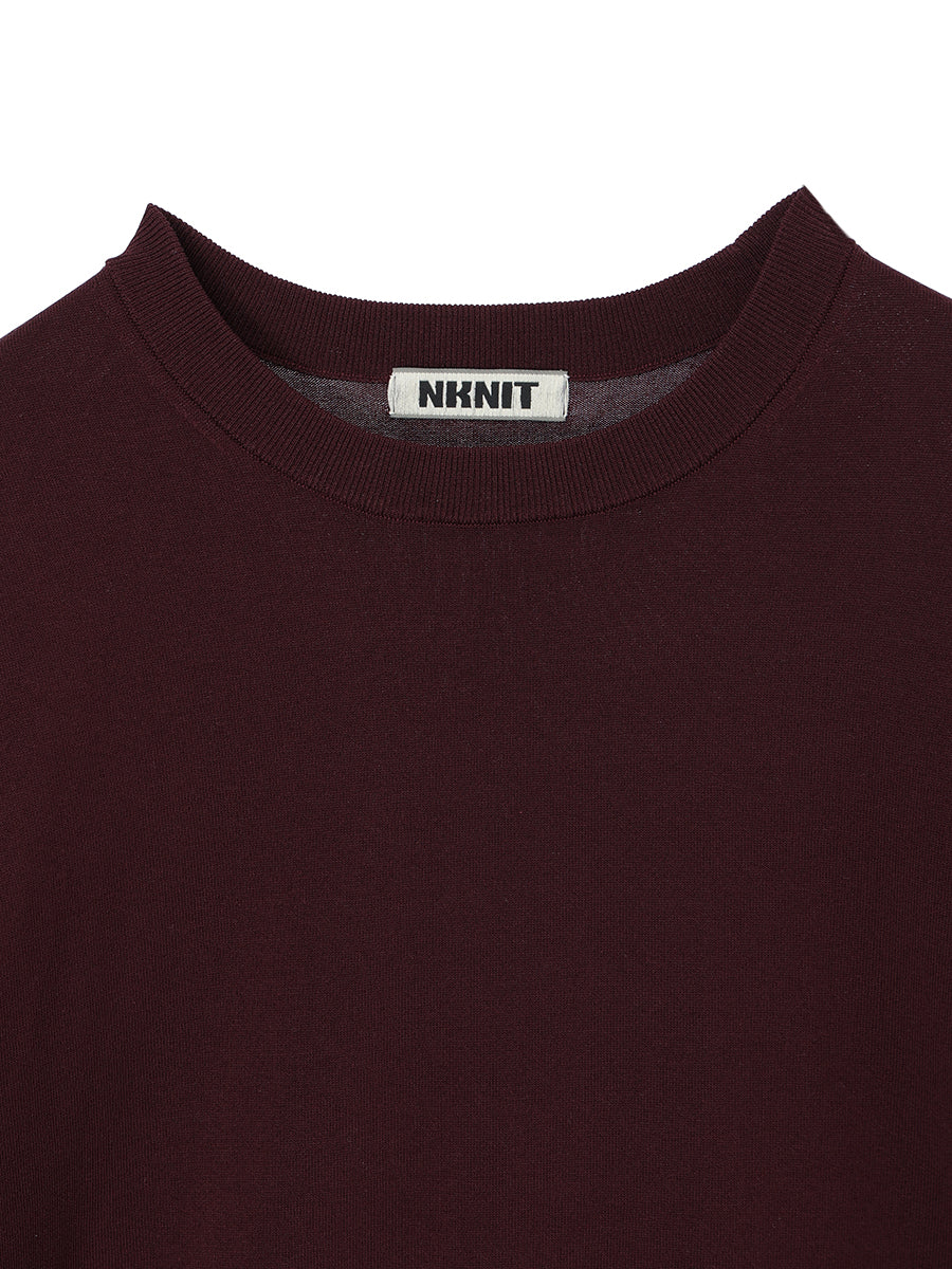 cotton/acetate KNIT t-shirt（large) – NKNIT