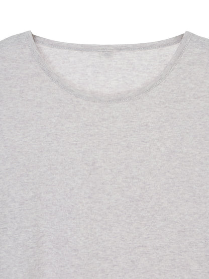 cotton/cashmere feathery T-shirt (mini)