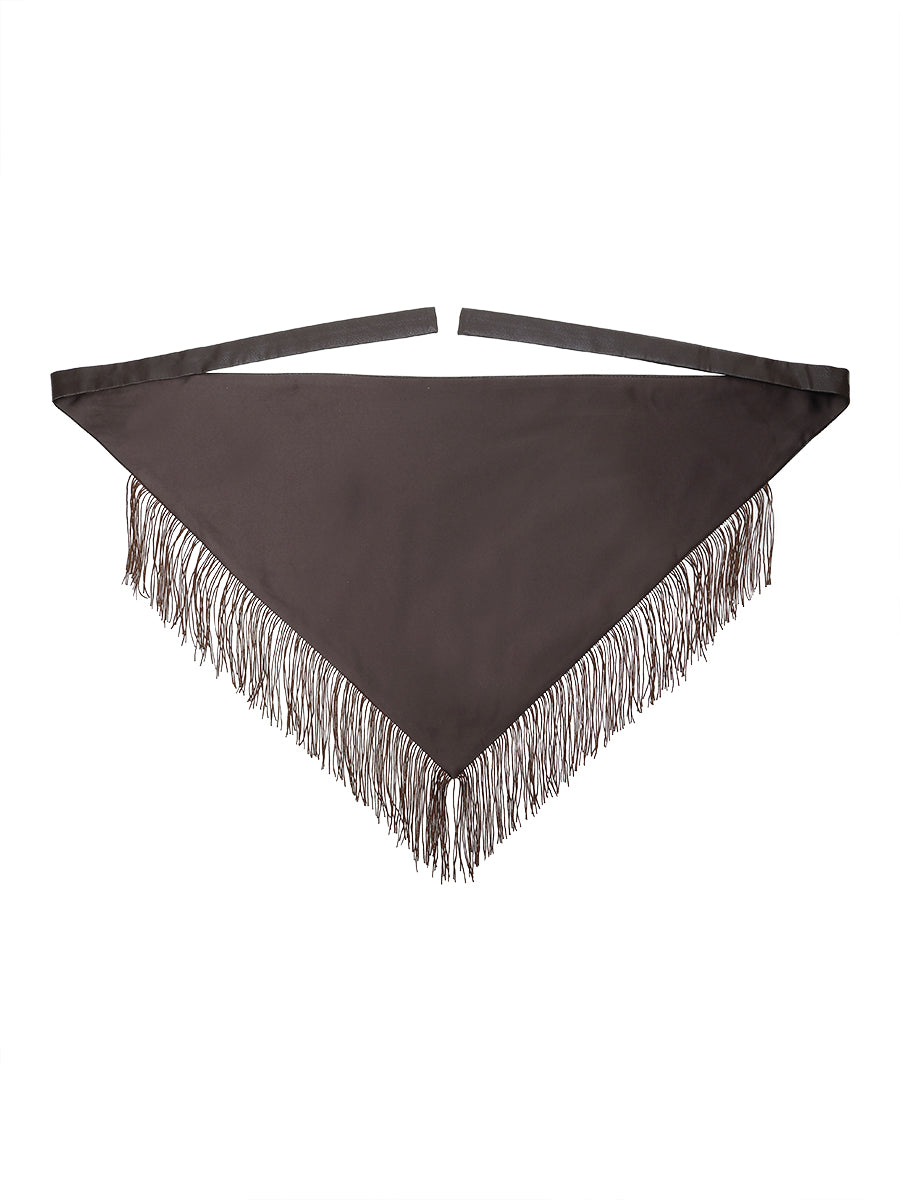 triangle fringe scarf