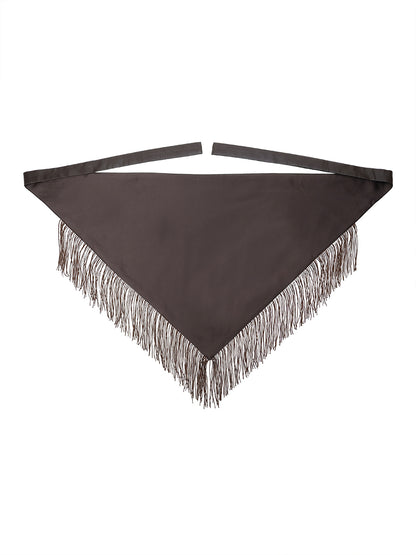 triangle fringe scarf