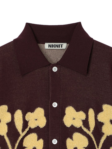 flower jacquard KNIT shirt – NKNIT