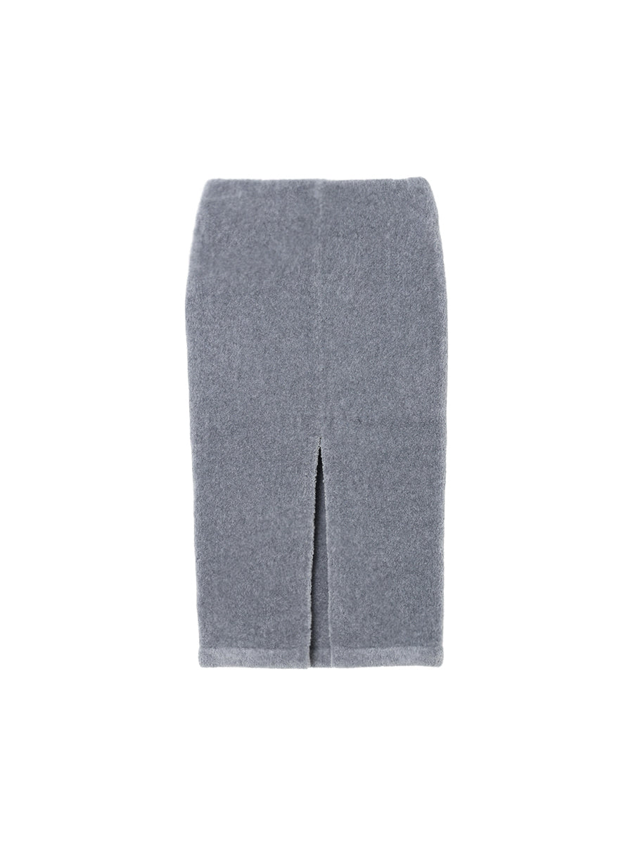fluffy wool KNIT skirt