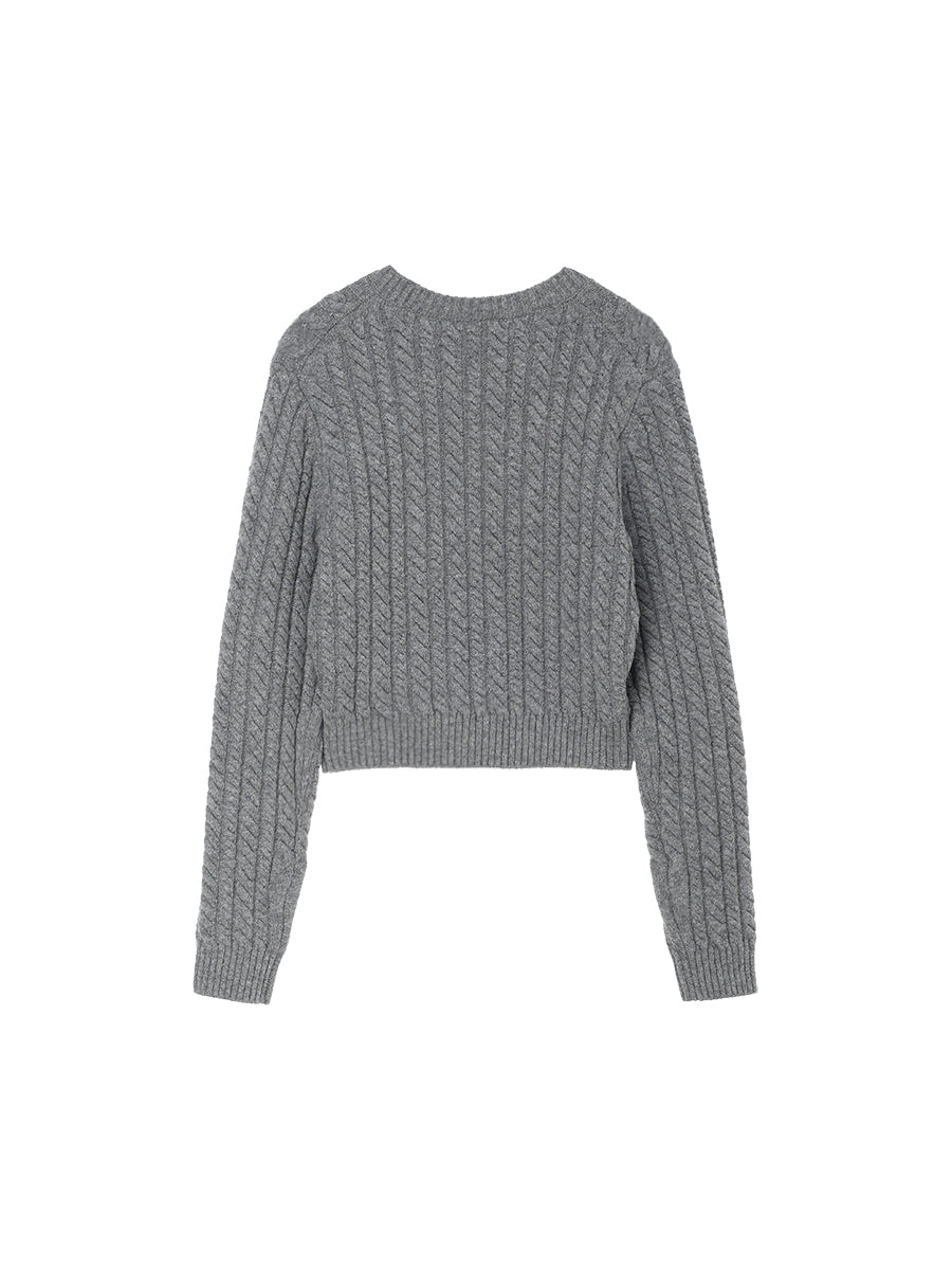 wool cable KNIT