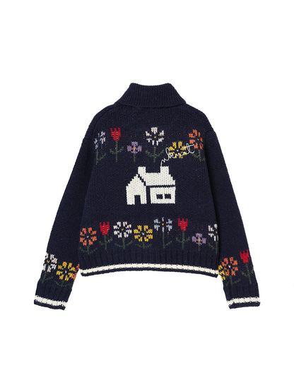 sweet home zip KNIT
