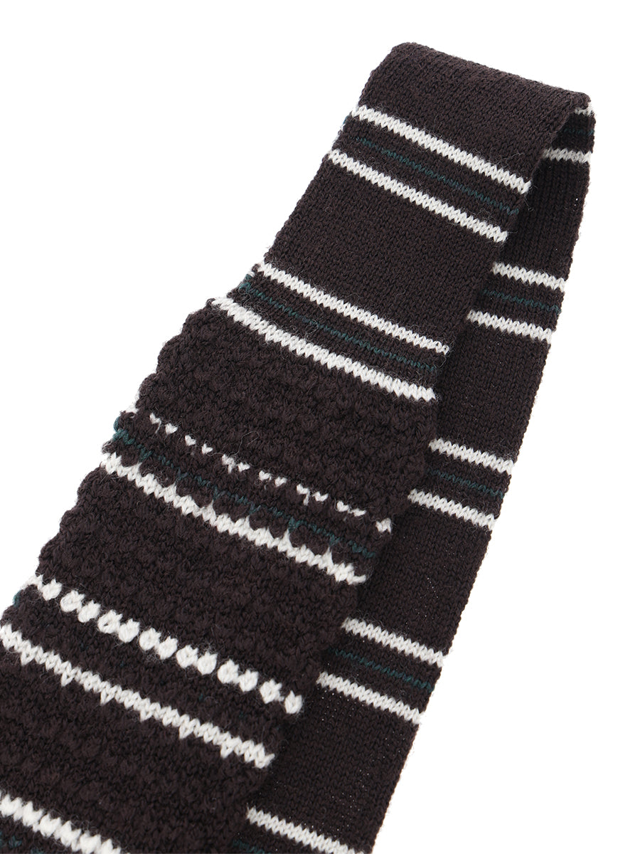 striped KNIT tie