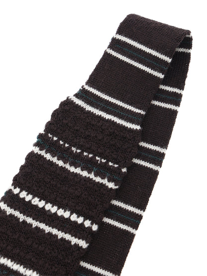 striped KNIT tie
