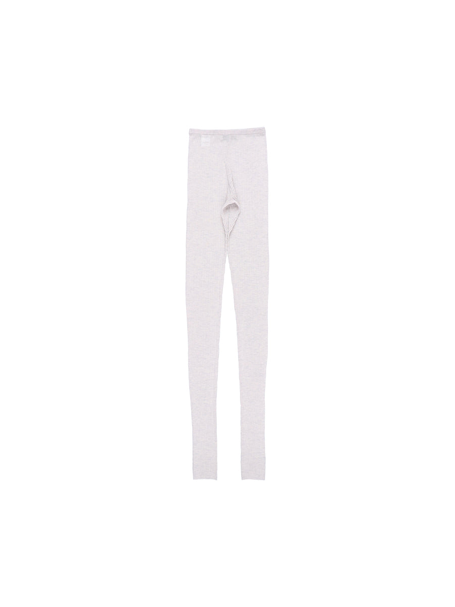 sheer rib KNIT leggings