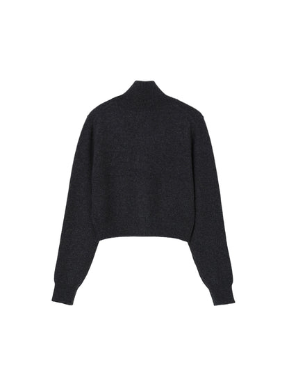 cashmere high neck KNIT cardigan　【small】
