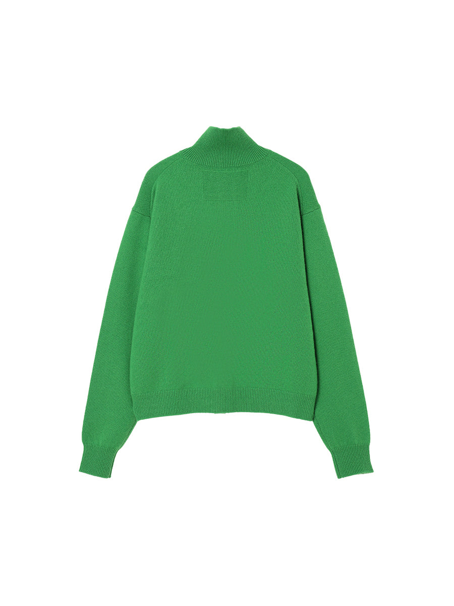 cashmere high neck KNIT cardigan【large】