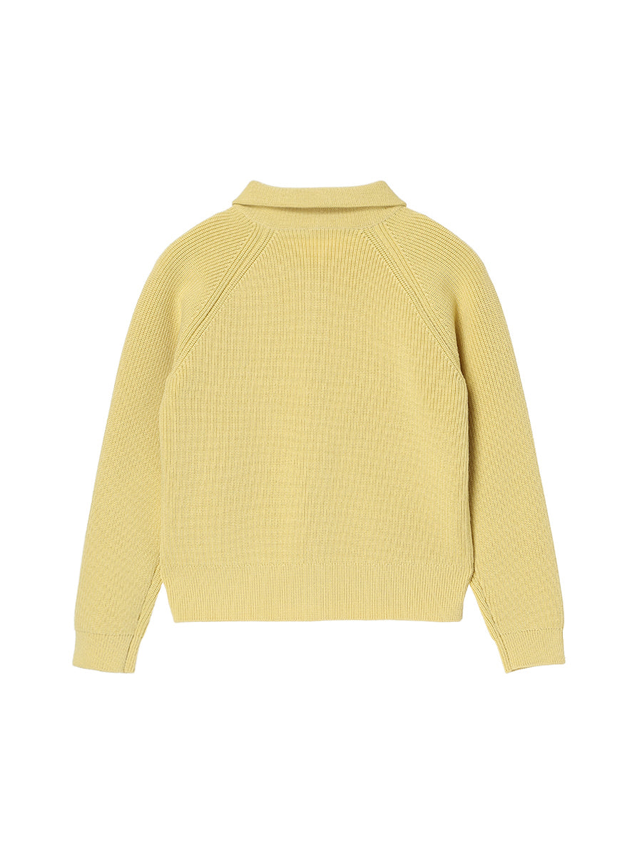 zip-up high neck KNIT【large】