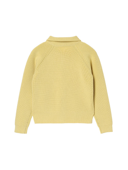 zip-up high neck KNIT【large】