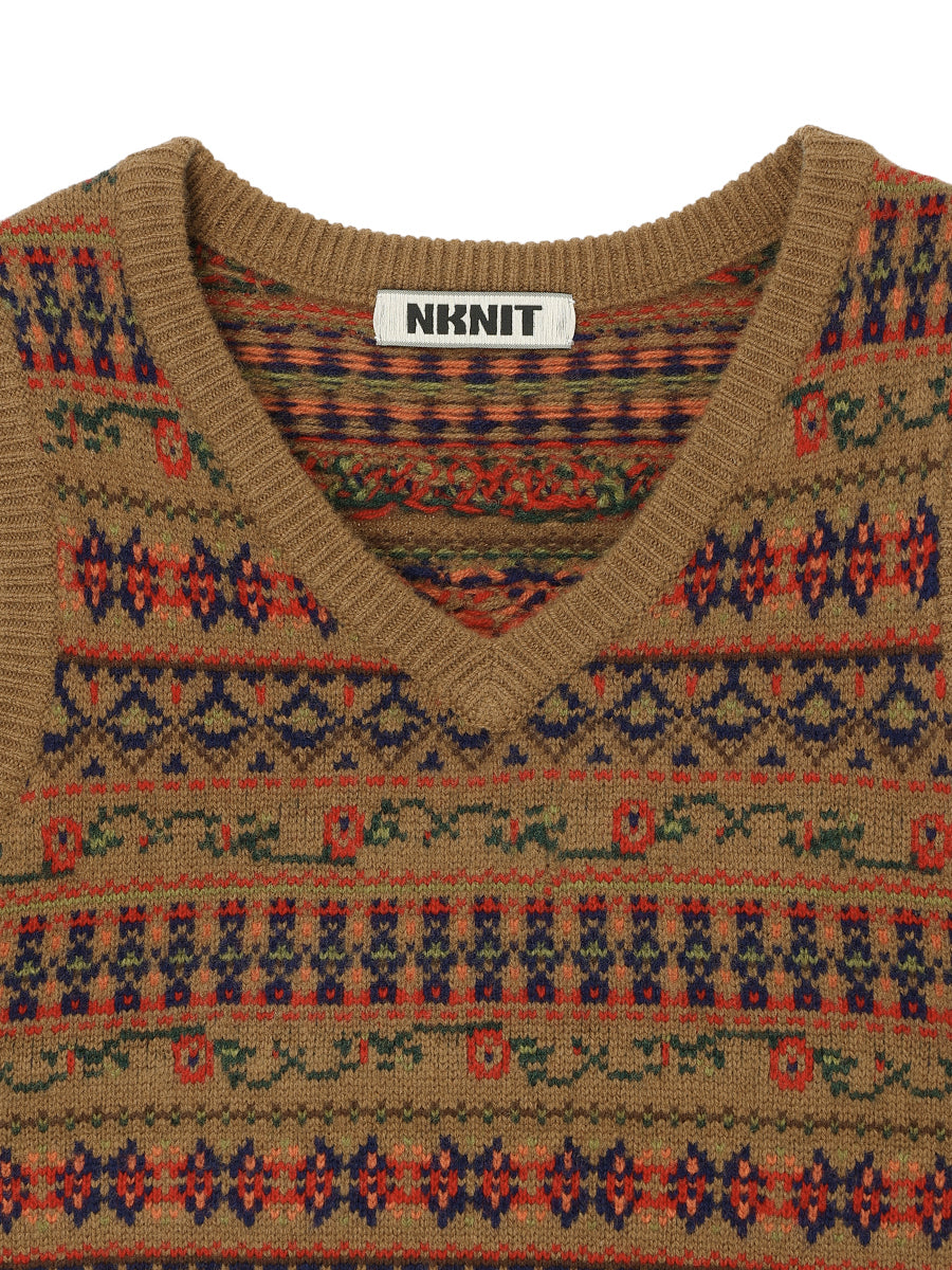 jacquard pattern KNIT vest
