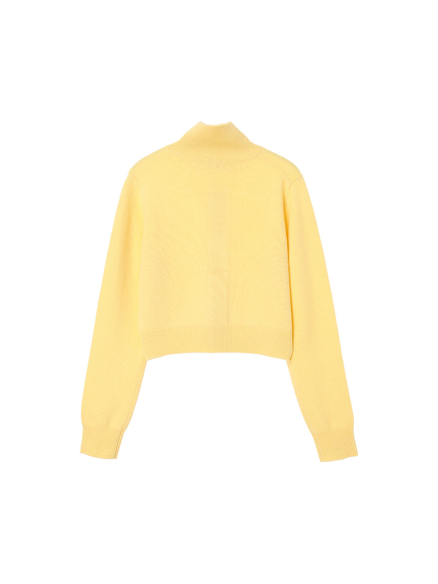 cashmere high neck KNIT cardigan　【small】