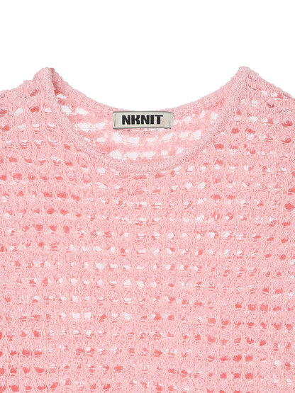 dry sheer KNIT long dress