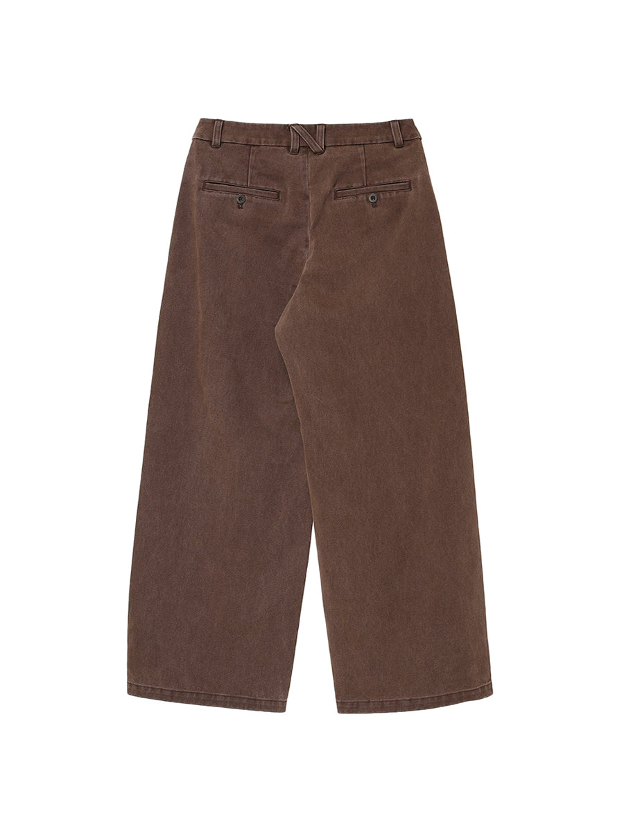 vintage washed chino trousers