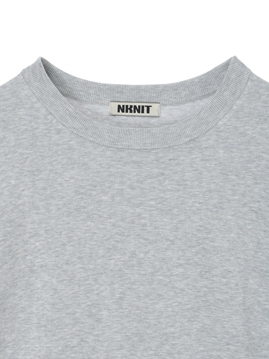 cotton/acetate KNIT t-shirt（large) – NKNIT