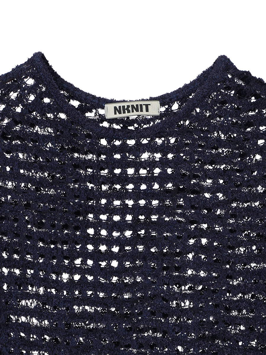 dry sheer KNIT long dress