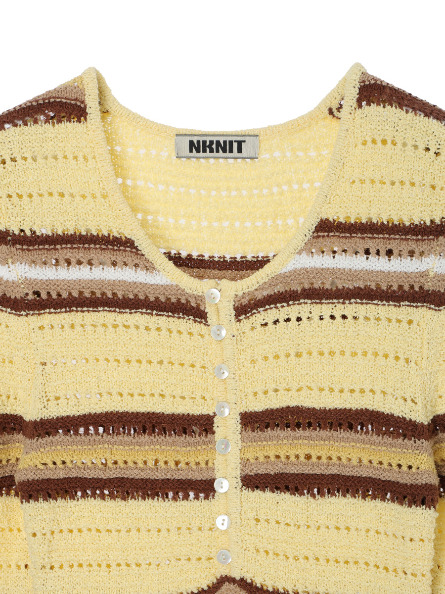 mesh KNIT mini dress