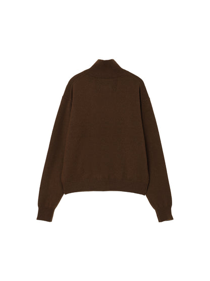 cashmere high neck KNIT cardigan【large】