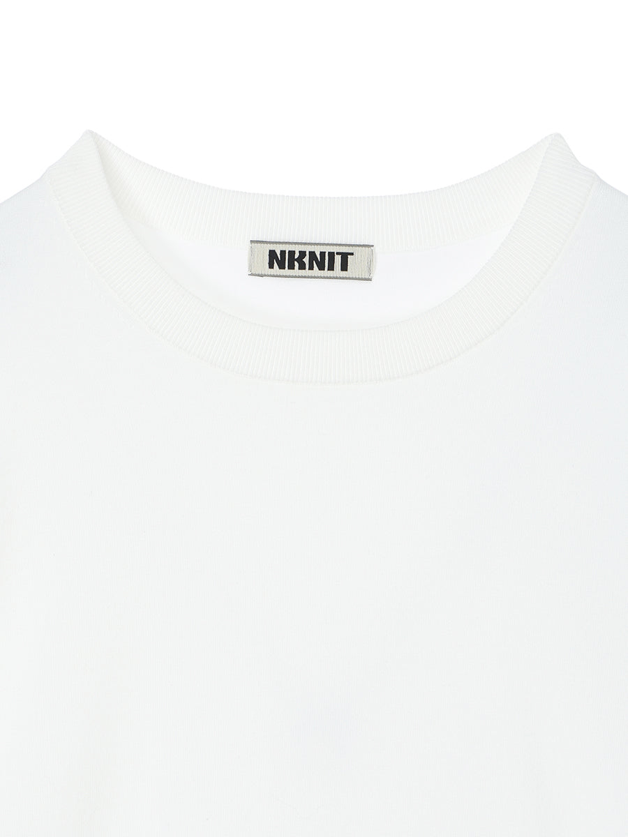 cotton/acetate KNIT t-shirt（large) – NKNIT